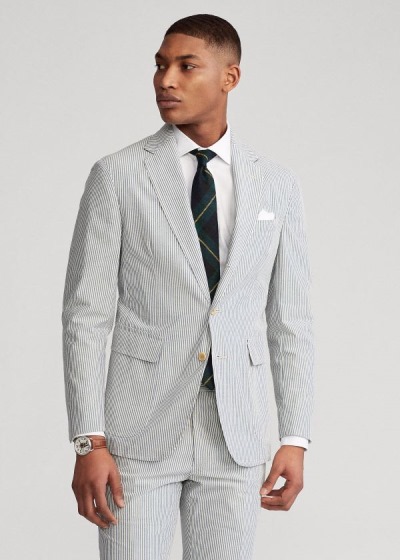 Men's Polo Ralph Lauren Soft Seersucker Suit Jacket | 087961DGR